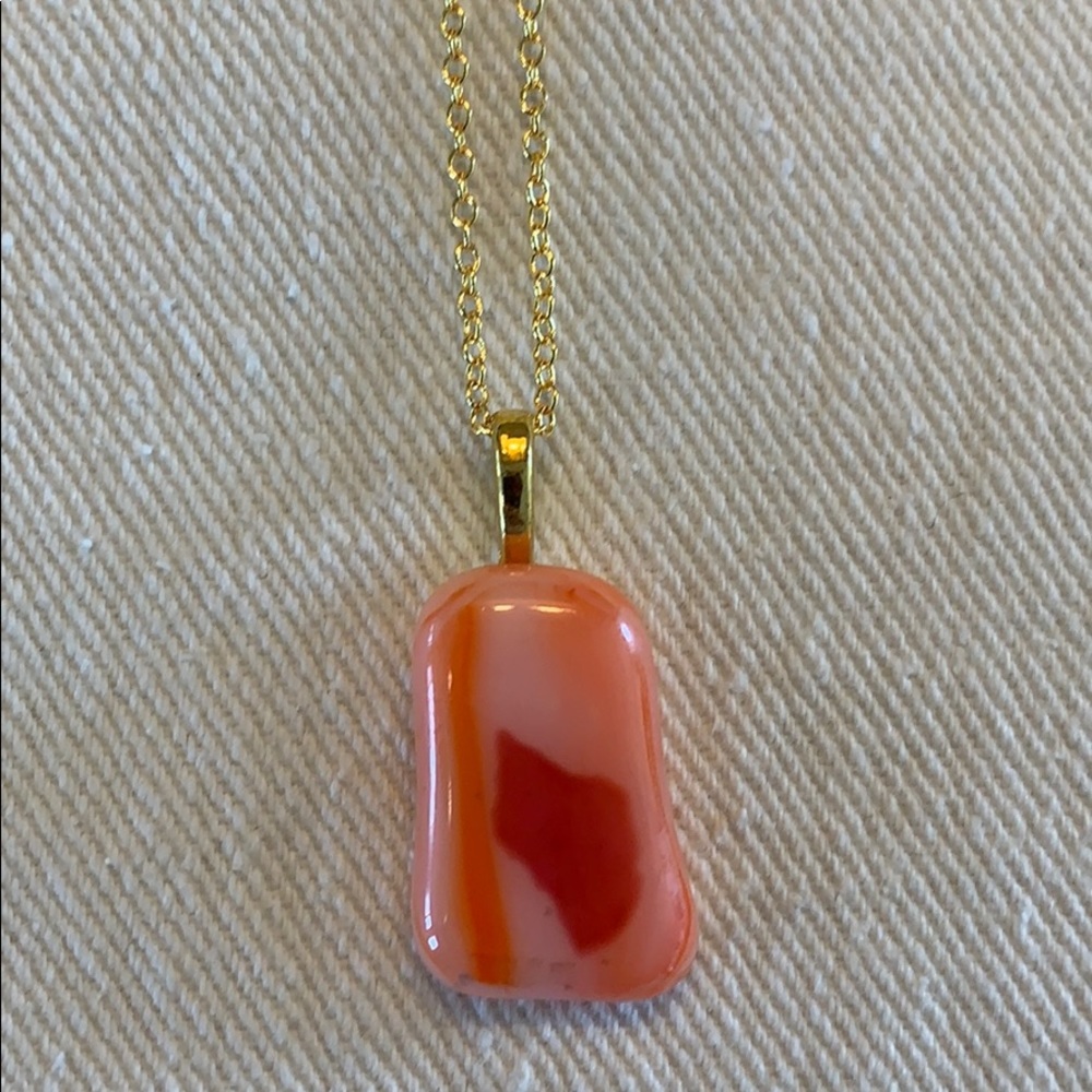Glass fused pendent